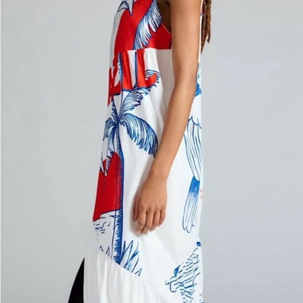 FARM Rio Red and Blue Graphic Maxi Dress - Picture 2 of 6